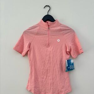 Coolibar Albatrose Pink Golf Elbow Sleeve Top